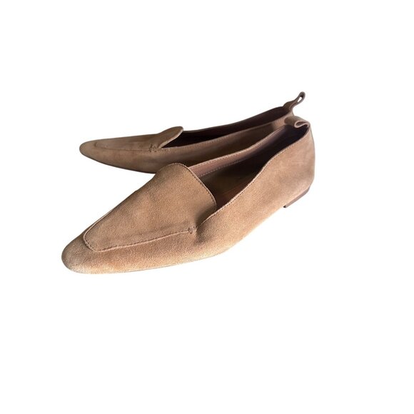 Asos tan pointed toe leather flats size 6 - Picture 1 of 6